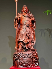 Tượng Ngài Quan Công Gỗ Tử Đàn Đẹp