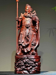 Tượng Ngài Quan Công Gỗ Tử Đàn Đẹp