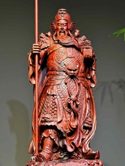 Tượng Ngài Quan Công Gỗ Tử Đàn Đẹp
