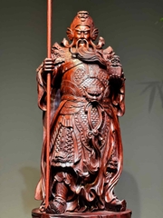 Tượng Ngài Quan Công Gỗ Tử Đàn Đẹp