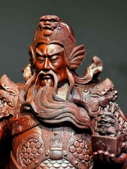 Tượng Ngài Quan Công Gỗ Tử Đàn Đẹp