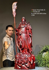 Tượng Ngài Quan Công Gỗ Tử Đàn Đẹp