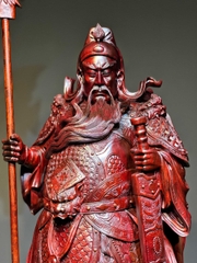 Tượng Ngài Quan Công Gỗ Tử Đàn Đẹp