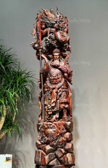 Tượng Ngài Quan Công Hàng Long Gỗ Trắc Đẹp