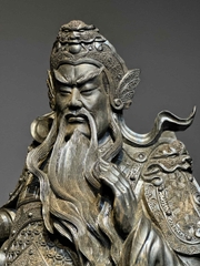 Tượng Ngài Quan Công Gỗ mun sừng đẹp