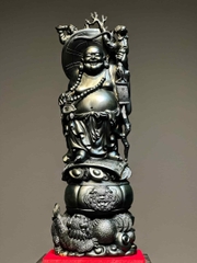 Tượng di lạc gỗ mun sừng