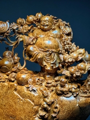 Tượng di lạc Gỗ Nu Ngọc Am Đẹp