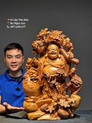 Tượng di lạc gỗ nu ngọc am đẹp