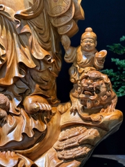 Tượng Di lạc  Vác Đào Gỗ ngọc am đẹp