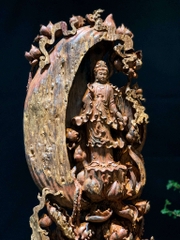 Tượng Quan âm Gỗ Nu Trắc Đẹp