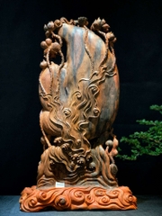 Tượng Quan âm Gỗ Nu Trắc Đẹp