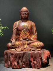 Tượng a di đà   Gỗ Vương Mộc Tử Đàn đẹp