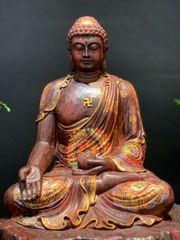 Tượng a di đà   Gỗ Vương Mộc Tử Đàn đẹp