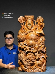 Tượng Ngài Thần Tài Gỗ Ngọc am thơm