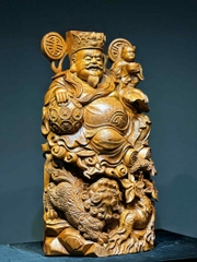 Tượng Ngài Thần Tài Gỗ Ngọc am thơm