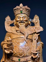Tượng Ngài Thần Tài Gỗ Ngọc am thơm