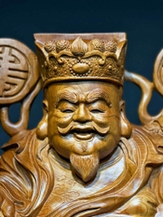 Tượng Ngài Thần Tài Gỗ Ngọc am thơm