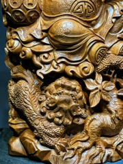 Tượng Ngài Thần Tài Gỗ Ngọc am thơm