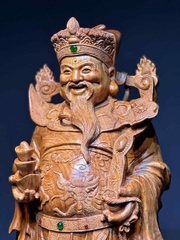 Tượng Ngài Thần Tài Gỗ Ngọc am thơm