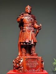 Tượng Vua Quang Trung Gỗ Vương Mộc Tử Đàn Đỏ