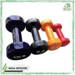 Tạ tay thép bọc cao su XD-01 10LB