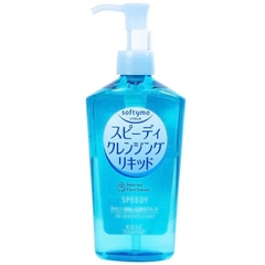 Dầu tẩy trang Softymo Speedy Cleansing Liquid Kose giúp làm sạch nhanh lớp trang điểm trên bề mặt da (230ml)
