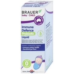 Siro Brauer Baby & Child Immune Defence Probiotic Liquid bổ sung lợi khuẩn cho bé (45ml)