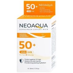 Sữa chống nắng Neo Aqua Sunscreen Expert Milk SPF50+ giúp bảo vệ da trước tác hại của tia UV (30ml)