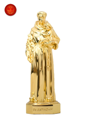 Tượng Thánh Anton cao 13Cm - - Màu Gold