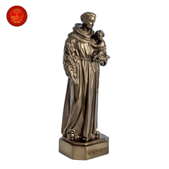 Tượng Thánh Anton cao 13Cm - Màu Cổ Điển