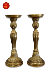 Chân Nến Đế Tròn cao 30cm - Màu Cổ Điển