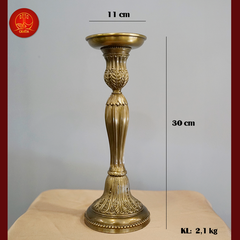 Chân Nến Đế Tròn cao 30cm - Màu Cổ Điển