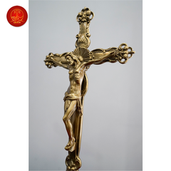 Thánh Giá Hoa Hồng Có Đế cao 42cm - Màu Cổ Điển