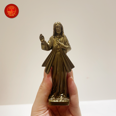 Tượng Chúa Thương Xót cao 10 cm - Màu Cổ Điển