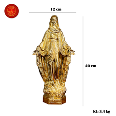 Tượng Đức Mẹ Maria Ban Ơn - Cao 40cm