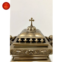 Lư Hương Công Giáo cao 15cm - Màu Cổ Điển