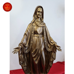 Tượng Đức Mẹ Ban Ơn cao 40cm - Màu Cổ Điển