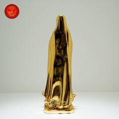 Tượng Đức Mẹ Fatima cao 15Cm - Màu Gold