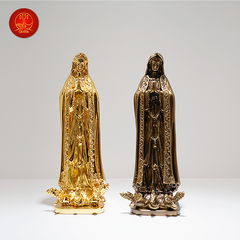 Tượng Đức Mẹ Fatima Màu Gold