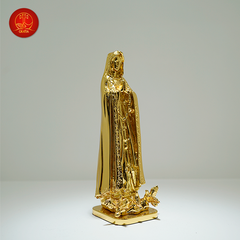 Tượng Đức Mẹ Fatima cao 15Cm - Màu Gold
