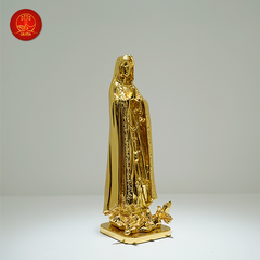 Tượng Đức Mẹ Fatima Màu Gold