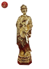 TượngThánh Giuse cao 40cm - Màu Gold