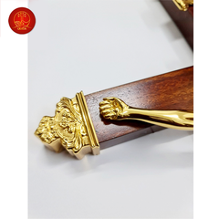 Thánh Giá Gỗ Treo cao 43cm - Màu Gold