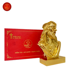 Tượng Thánh Tâm Cao 13cm -  Màu Gold