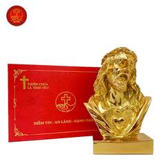 Tượng Thánh Tâm Cao 13cm -  Màu Gold