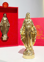 Tượng Mẹ Ban Ơn cao 10cm -  Màu Gold