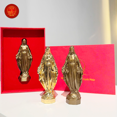 Tượng Mẹ Ban Ơn cao 10cm -  Màu Gold