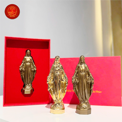 Tượng Mẹ Ban Ơn cao 10cm -  Màu Gold