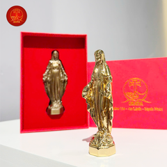 Tượng Mẹ Ban Ơn cao 10cm -  Màu Gold
