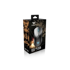 Chuột gaming Aula S13 Đen (LED Rainbows/ 3600 DPI)